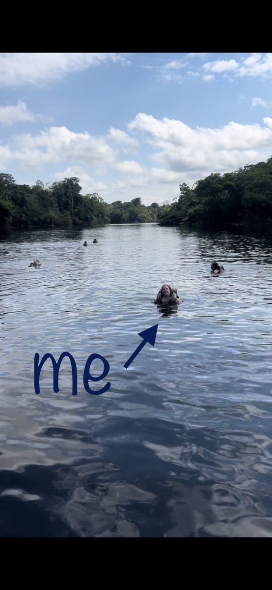 Summer Celebration Selfie!  All smiles after working up the courage to swim in the Amazon River!  Who knows what else was swimming with me…. 😳 ⁦<a href="/TWEHowl/">Tom Wilson Elementary</a>⁩ #twehowl #summerselfiebingo