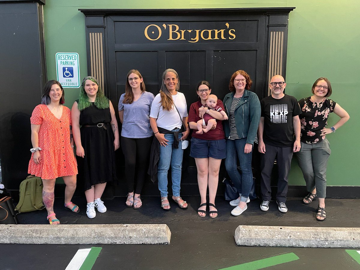 katyhosbeinCER's tweet photo. Got to kick off the first day of #BCE2022 with #TwitterlessJack, his past, present, and honorary group members. 🥰 https://t.co/gaPlX6ZKbj