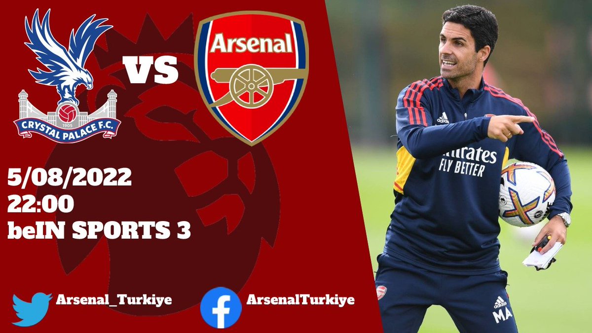 🔥🔥🔥 MAÇ GÜNÜ 🔥🔥🔥 🏆 Premier Lig Crystal Palace 🆚 ARSENAL ❤ 🏟️ Selhurst Park 🕒 22:00 📺 beIN SPORTS 3 #COYG #CRYARS