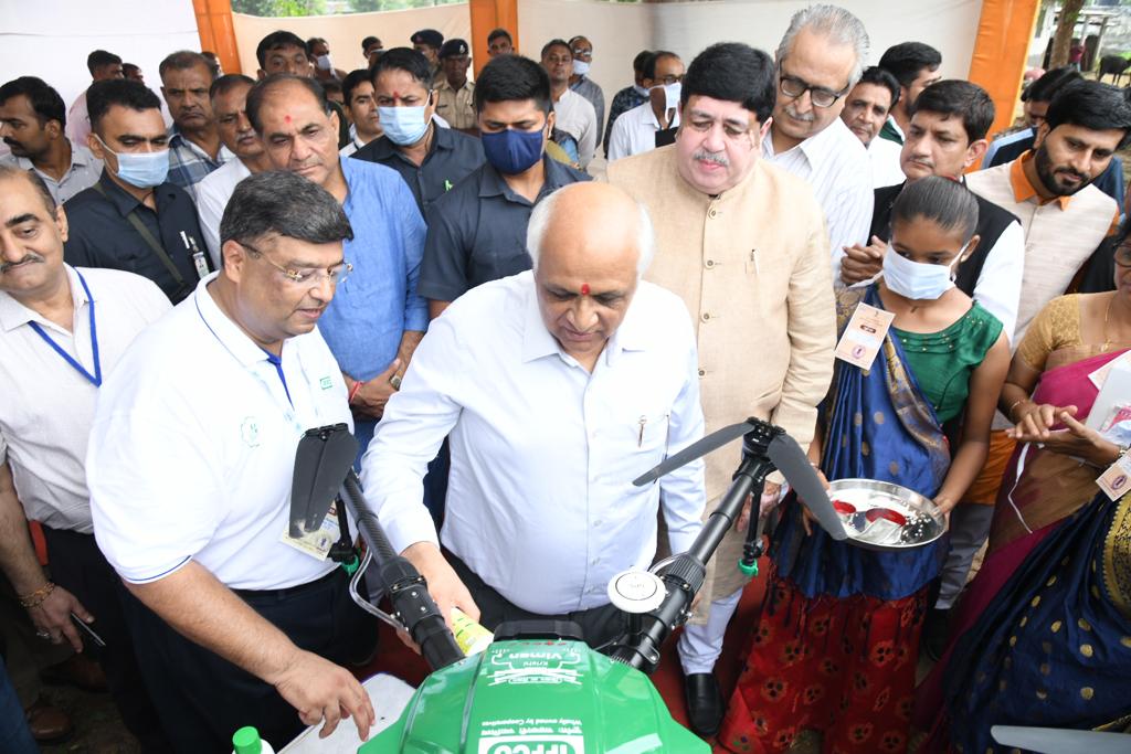 Gujarat govt launches programme for Nano Urea spray through drones