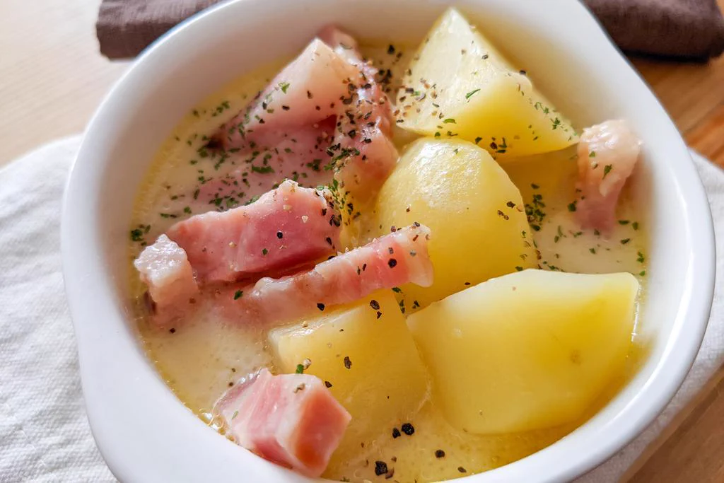 レンジにおまかせの絶品レシピ「本気のじゃがいもカルボナーラ」