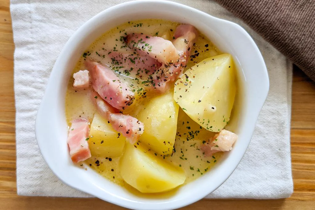 レンジにおまかせの絶品レシピ「本気のじゃがいもカルボナーラ」