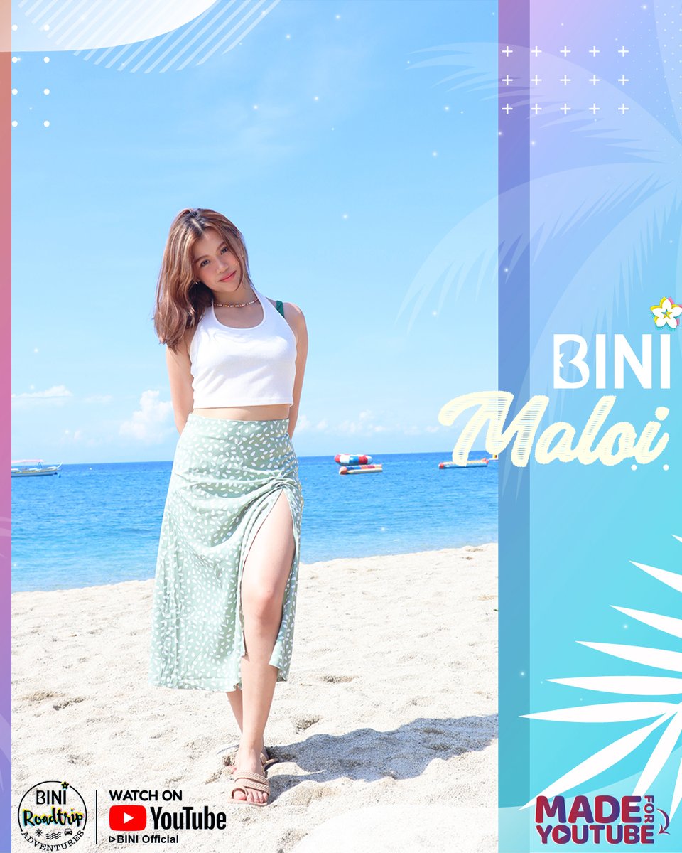 BINI_ph's tweet photo. #BINI : #BINIroadtrip in Batangas Photo Series [ Maloi ]

Happiness comes in waves kaya sulit na sulit ang happy sun-kissed bonding ng BINI! Re-watch their watersport experience in Batangas! 🔗 https://t.co/4NyEIJ6pcj

@bini_members @bini_maloi https://t.co/6EFCzTV5Hm