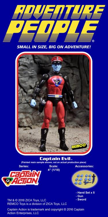 Zica Toys Comic Adventure Heroes Captain Evil Henchmen 1:18 Action Figures 