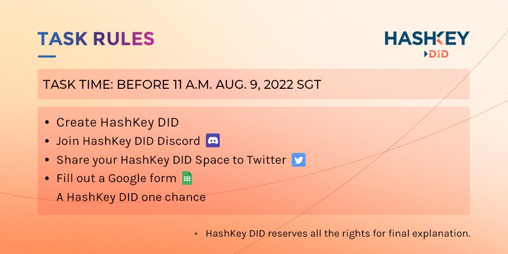 HashKeyDID's tweet photo. 🚀#OST #Pathfinder on the way! 
✅Complete the tasks as required: https://t.co/mXi773RuAZ  to win the OST Pathfinder and💰extra bonus! 
⏰Task Time: 11 a.m. Aug. 5, 2022 - 11 a.m. Aug. 9, 2022 SGT
⏰OST Pathfinder Available: 11 a.m. Aug. 10, 2022 - 11 a.m. Aug. 31, 2022 SGT
#DID https://t.co/DhGljXHcP6