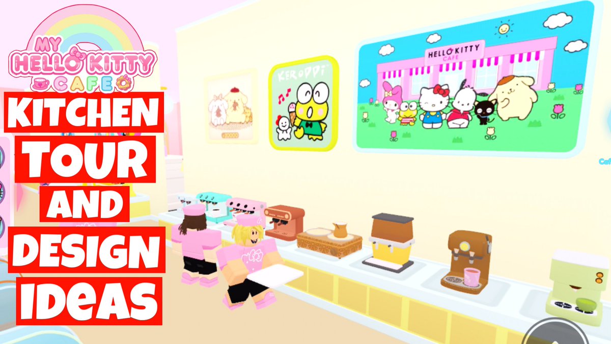 realfrydrice's tweet photo. Check out My KITCHEN TOUR and DESIGN IDEAS in My Hello Kitty Cafe Max Level Player Showcase
A fun @Roblox game by @RockPandaGames
#yonij #roblox #myhellokittycafe #decoration #interiordesign #hellokitty
WATCH HERE - https://t.co/WabEBw6wzT https://t.co/6sUw4XtZOt