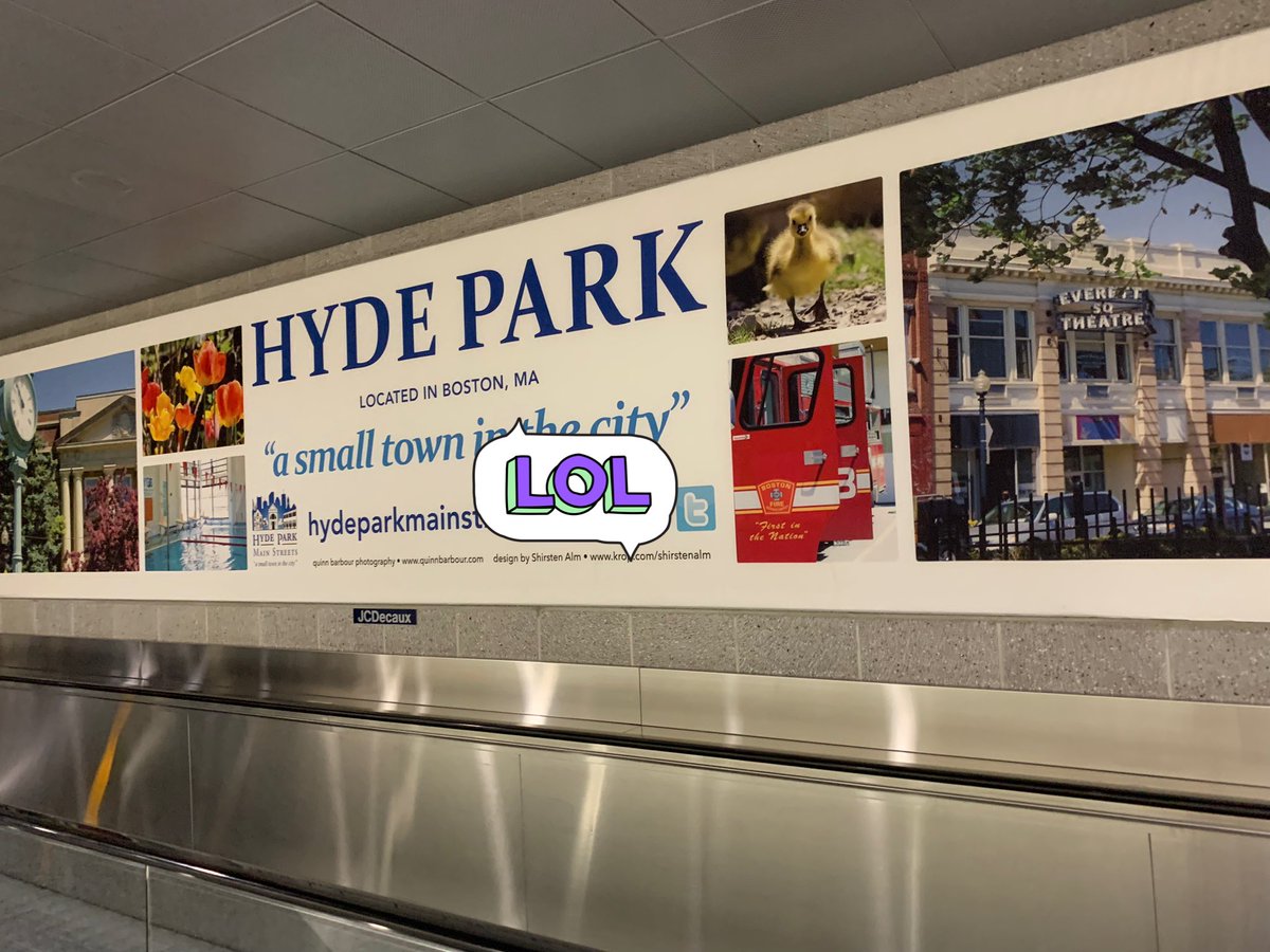 chavastar's tweet photo. Another place no one objectively needs to go to is Hyde Park, whose main attribute according to its Logan poster is that it is “located in Boston, MA” #hydepark #theoneinboston https://t.co/pGPj40RRKs