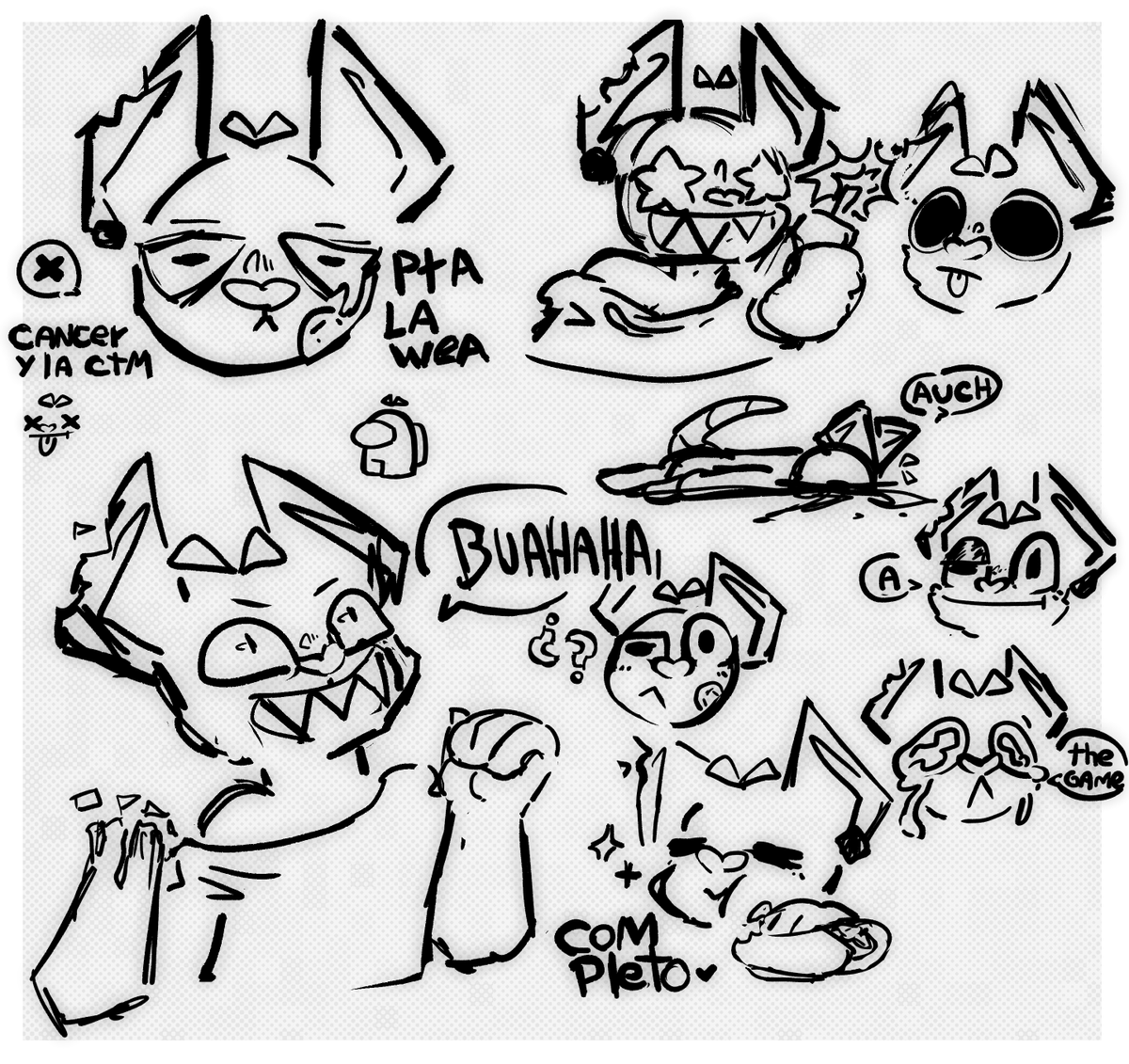 PoisonLitteShit's tweet photo. Weas random que dibujo ᕕ( ᐛ )ᕗ

#scketch #drawing #medibang #furry #fursona #expression #amongus #cringe #quicksketch #furryfandom #random #draw #artist #art #thegame https://t.co/Cf8Ad5Z7fC
