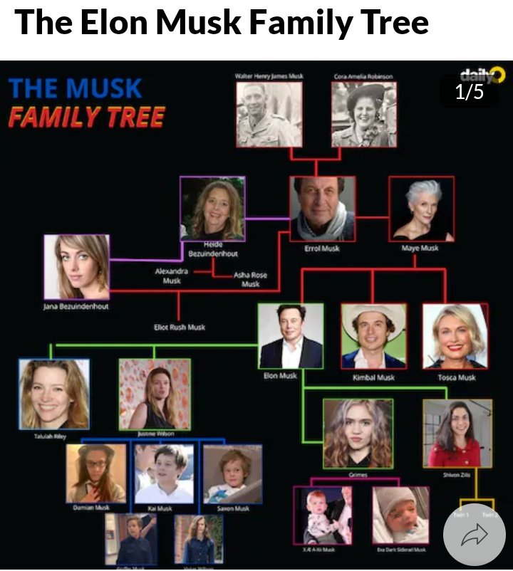 GypsyFree333's tweet photo. Where would we be, without the Musk family tree π±
https://t.co/hx4EjcdTyI
#ElonMusk #MayeMusk #MuskoRules #MuskoRocks https://t.co/heINHfB16D