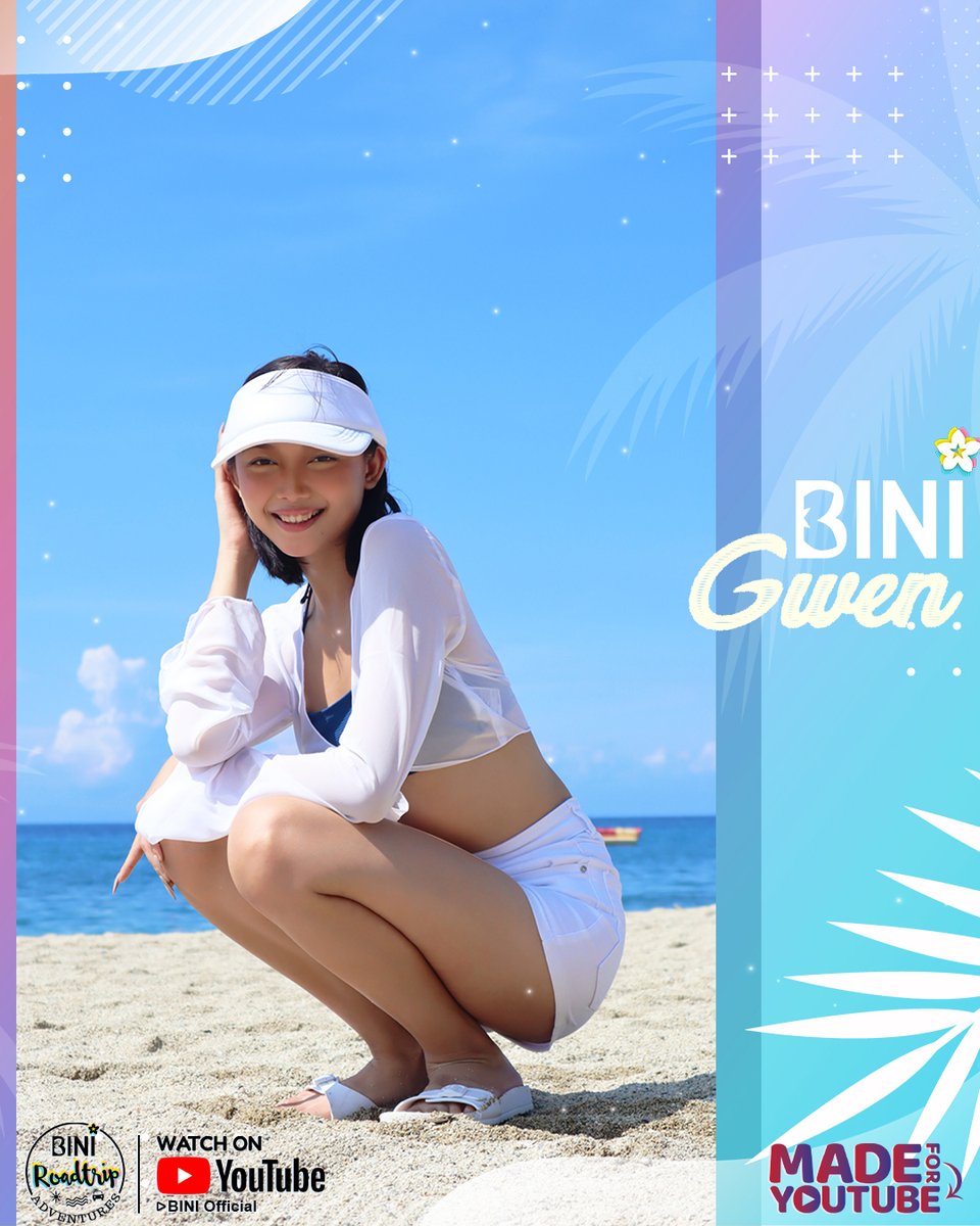 BINI_ph's tweet photo. #BINI : #BINIroadtrip in Batangas Photo Series [ Gwen ]

Happiness comes in waves kaya sulit na sulit ang happy sun-kissed bonding ng BINI! Re-watch their watersport experience in Batangas! 🔗 https://t.co/4NyEIJ6pcj

@bini_members @bini_gwen https://t.co/dEx9PCsROB