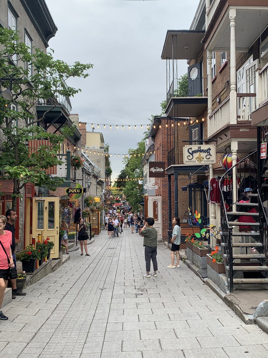 WorldExplorers2's tweet photo. Browsing the shops in Old Quebec, Lower Town.  #quartierpetitchamplain #Quebec https://t.co/BkSYeuP7VK