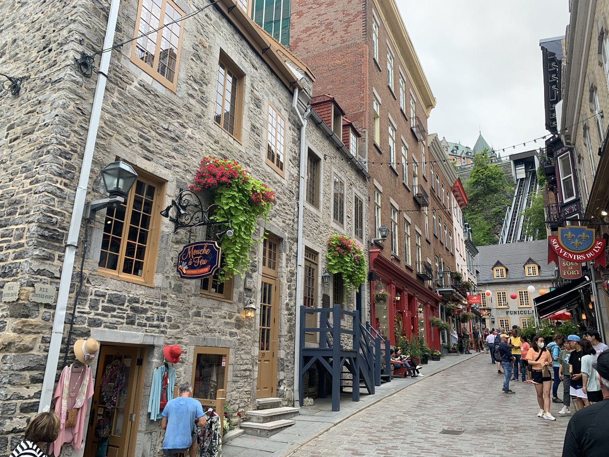 WorldExplorers2's tweet photo. Browsing the shops in Old Quebec, Lower Town.  #quartierpetitchamplain #Quebec https://t.co/BkSYeuP7VK