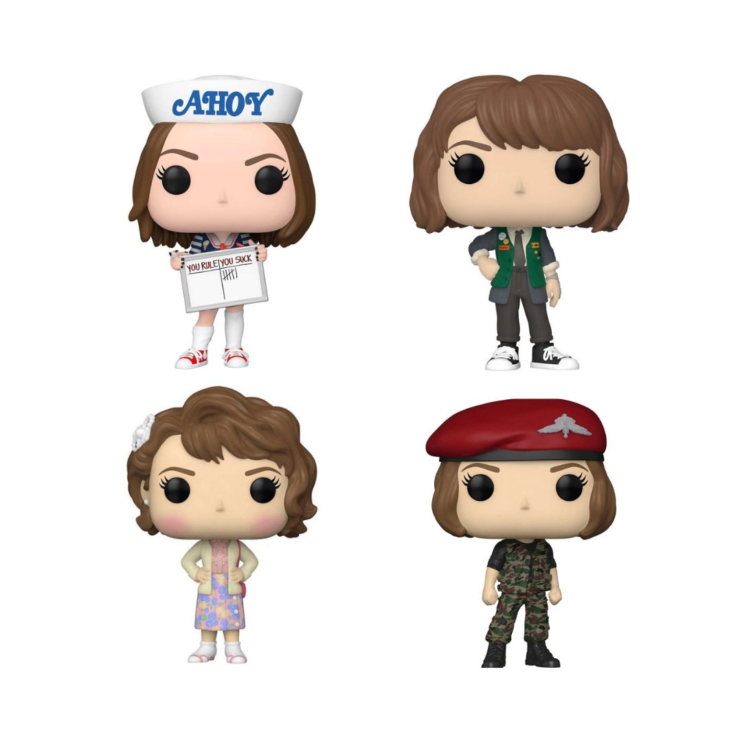 bestofmayasadie's tweet image. max mayfield and robin buckley funko pops !!