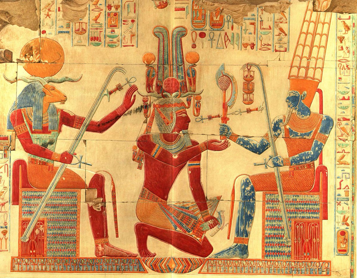 PeterBrandEgypt's tweet photo. My upcoming book on Ramesses II also highlights his father Sety I, a great warrior and builder pharaoh of Egypt. This wall scene is from his beautiful temple at Abydos #Abydos #Sety #Sethos #Σέτι_Α΄ #セティ1世 #塞提一世 #سيتي https://t.co/Z1HSI1bOd9