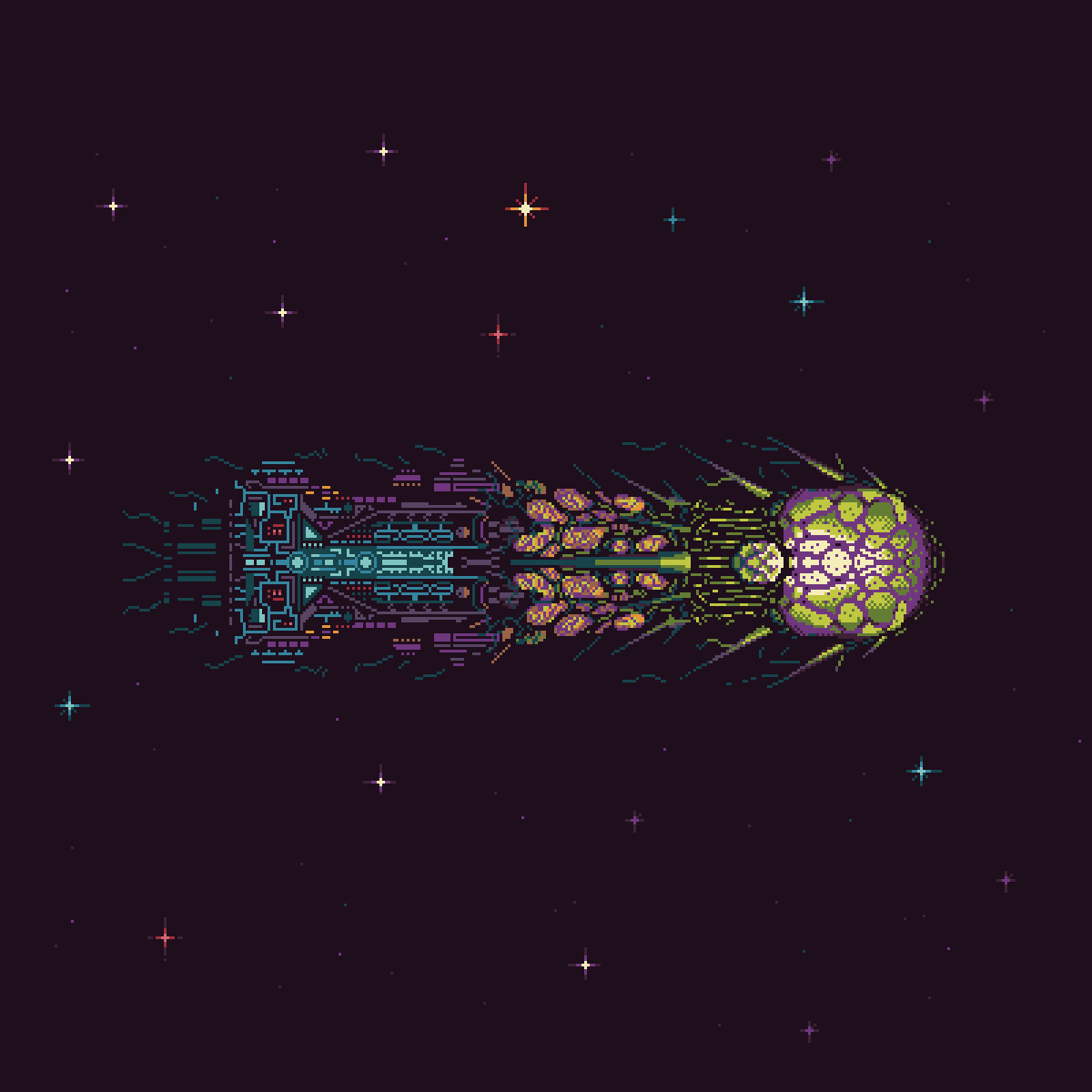 a_pixelan's tweet photo. A #Mothership captured for
@Pixel_Dailies 

~ Halo references

#pixelart #pixel_dailies https://t.co/b9xRJu0fxi