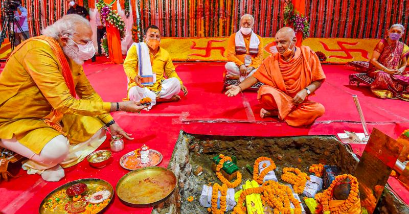 DeepChetri6's tweet photo. Marking the importance of today's date 5th Aug. 
★Nullification of the Article 370. 
★And 2years of  Bhoomi Pujan of the RAM Mandir by our honourable PM @narendramodi
At Ayodhya, implying the importance of India's mythological history. 
#akhandbharat
#JaiHind https://t.co/BPmKKRlu2j