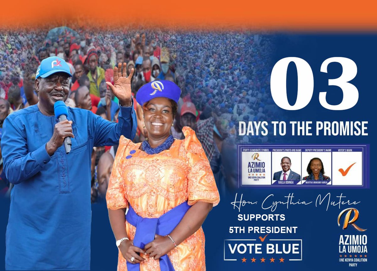cynthiamutere's tweet photo. The best option is Baba #BabaForUs #VoteBlue #VoteBabaNaMartha https://t.co/hN6kv5YPQS