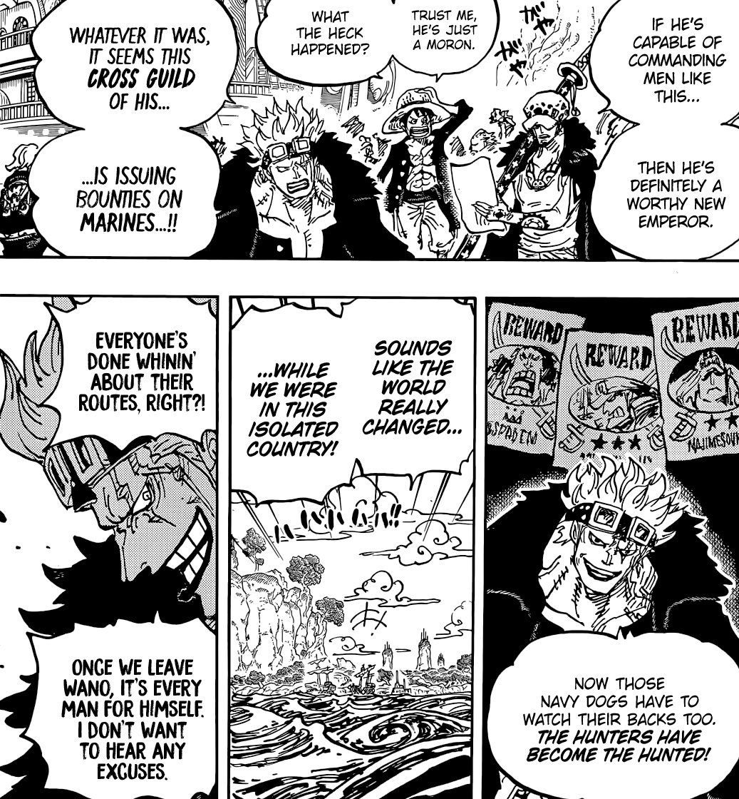zkYasumi's tweet photo. #ONEPIECE1056 Buggy putting bounties on Marines is the rawest and funniest thing ever https://t.co/NvjGGQHUxJ