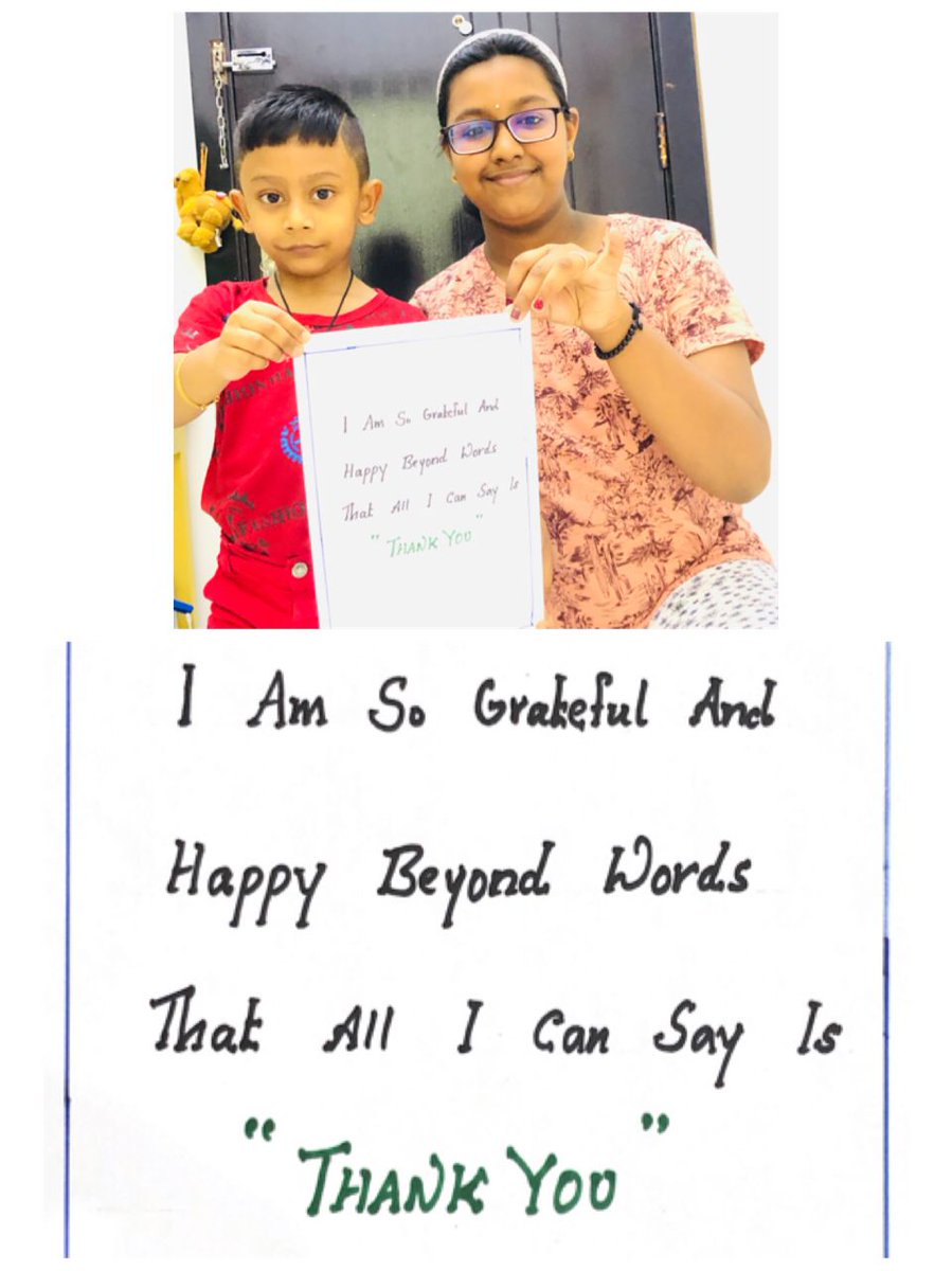 NithyaSasi6's tweet photo. Being thankful for everything you do ☺️🧡 #gratitude  #T4Edu #BestSchoolPrize #strongschools #T4Edu  @ShiningStarSchl @VikasPota @AbhilashaTochi @anurag29159611 https://t.co/s4FFD728ic