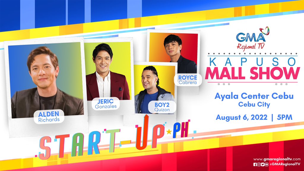 mommy_ann7's tweet photo. Are you ready, Cebu?!?

Catch @aldenrichards02 and the cast of #StartUpPh for a #KapusoMallShow tomorrow, August 6, 5pm at Ayala Center Cebu. 

See you there, Kapuso! 💚🧡

#GMARegionalTV https://t.co/C6aULPE8UJ