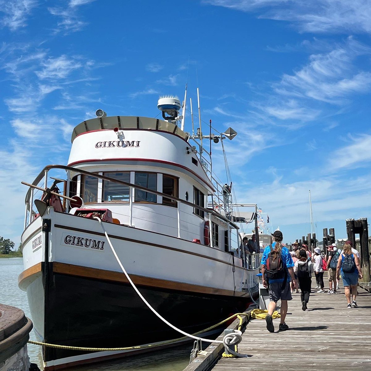 StevestonMuseum's tweet photo. Happening this weekend in #Steveston - 
Sat 8/6🚶🏽‍♂️Steveston Alive! Walking Tour Vignettes (1 &amp; 3 pm) 
Sun 8/7 🐰 London Farm Family Farm Day (11 am-4pm); 🍒Steveston Farmers &amp; Artisans Market(10:30-3:30 pm); 🕰Vintage Fair (10 am-3 pm)
And Voyage of the Gikumi 8/5-7⚓️ https://t.co/QBYeZNaXUa
