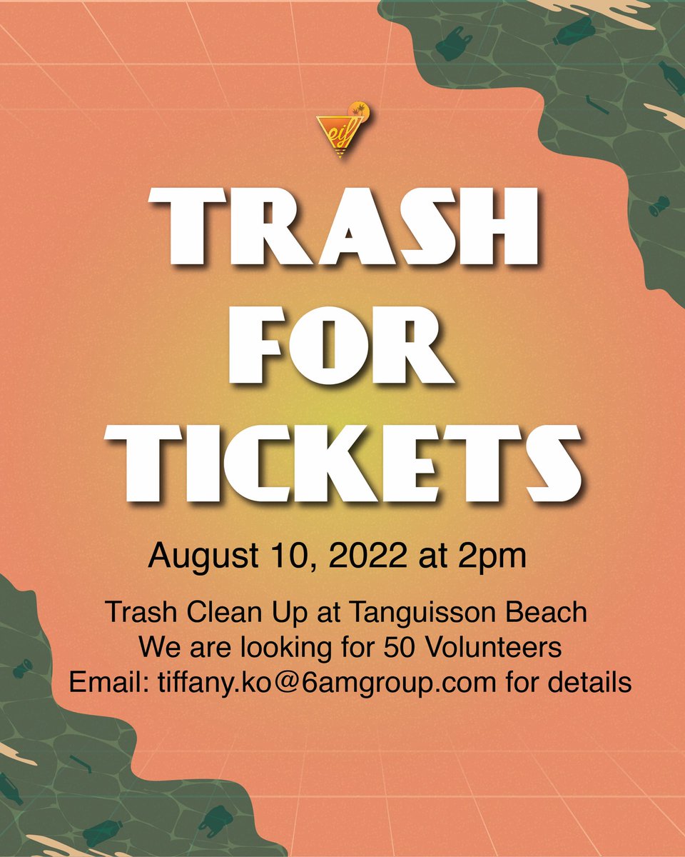 eifestival's tweet photo. If you can’t afford a ticket to EIF here is your chance! Trash For Tickets! https://t.co/qpfXp4XOX8