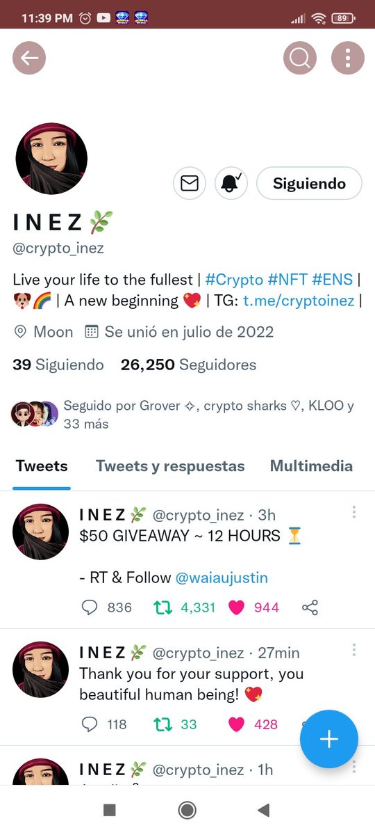 RinconYamelis's tweet photo. @AreumPromotes @crypto_inez Done https://t.co/ctXiSBWhhP