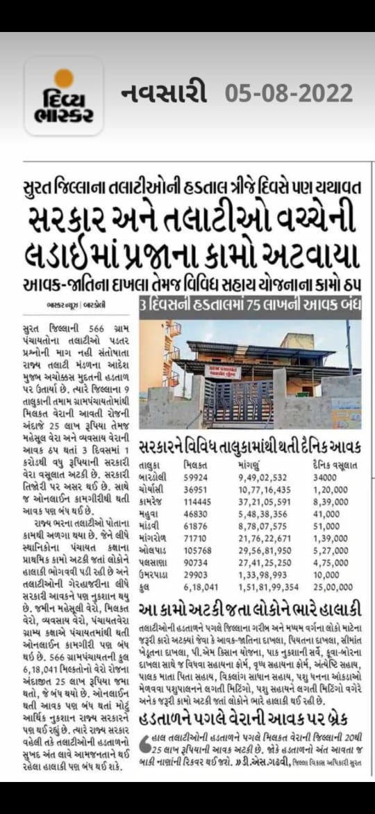 જે બે વિભાગ જ અલગ છે બન્નેના બજેટના સદર અલગ છે બંનેના મિનિસ્ટરશ્રી અલગ છે બંનેના અગ્રસચિવ અને સચિવ અલગ છે અરે જિલ્લા લેવલે DDO અને કલેક્ટર તાલુકે TDO અને મામલતદાર અલગ અને આ બે વિભાગનું કામ કરતો કર્મચારી એક જ "તલાટી કમ મંત્રી" છે. <a href="/CMOGuj/">CMO Gujarat</a> <a href="/CRPaatil/">C R Paatil</a> <a href="/brijeshmeja1/">Brijesh Merja</a> <a href="/KanuDesai180/">Kanu Desai</a>