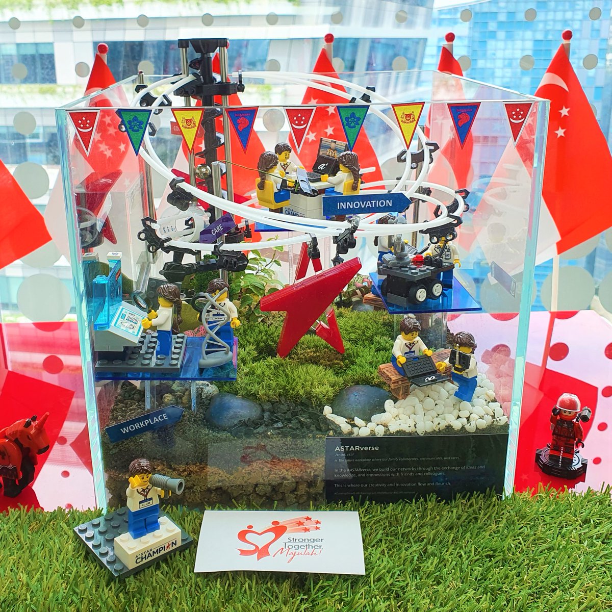 limjunlong's tweet photo. We decorated #ASTARverse in #NDP2022 theme to celebrate Singapore's 57th birthday. Built by a diversity of people from different parts of A*STAR family towards the common goals in #CreatingGrowth and #EnhancingLives as #OneASTAR. @ASTARsg
#Thread πππ https://t.co/8RnKec8EtQ