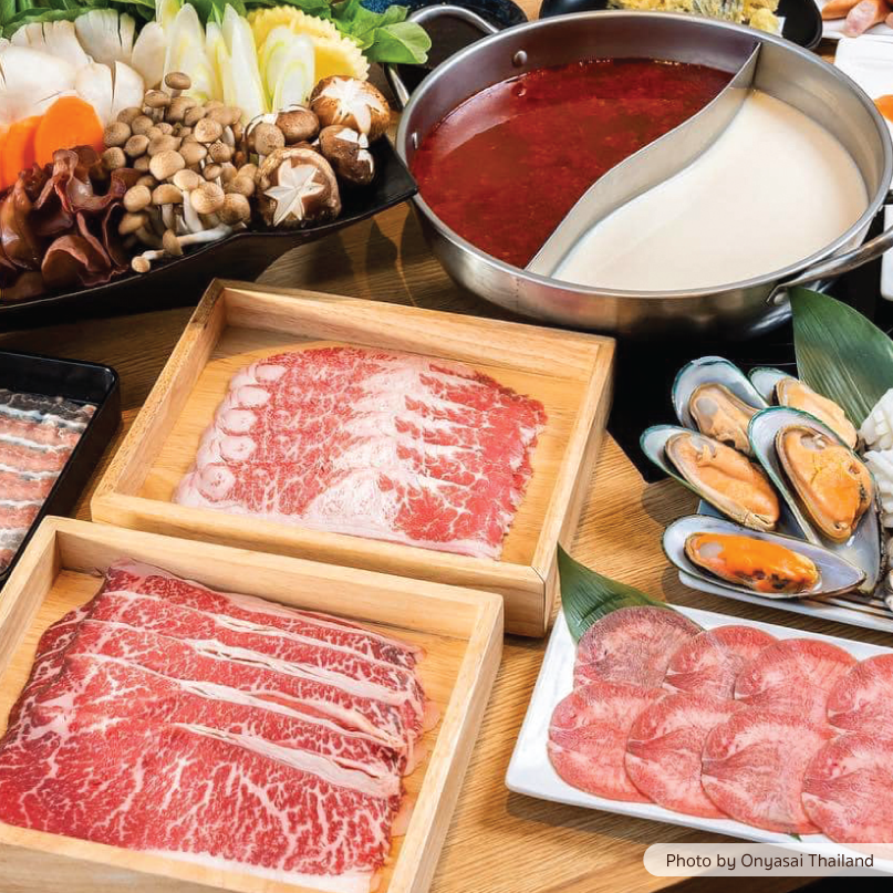 BESTEREATS's tweet photo. 🥩🥓🥬🥢สายเนื้อต้องกรี๊ดกับเนื้อวากิวออสเตรเลียสุดพรีเมียม นุ่ม ละมุนในปาก พร้อมเมนูหลากหลายยกทัพมากกว่า 100 รายการ ที่ร้าน @onyasaithailand ชาบูชาบู จากประเทศญี่ปุ่น🇯🇵✨
 ⠀
อ่านเพิ่มเติม👉🏻 https://t.co/VC3hEwNmeV

 #Retty #กินฟรี #แจก #คนรักเนื้อ #ชาบู #Onyasai #Wagyu #Buffet https://t.co/clyGdYGHHK