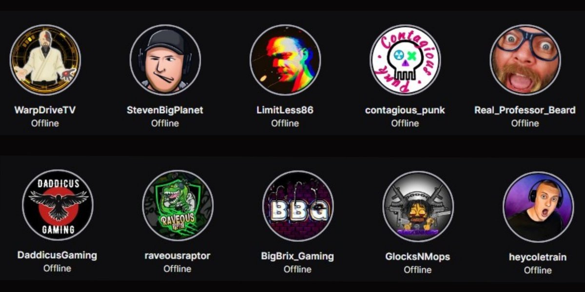 RichJeremyPro's tweet photo. Ever think to yourself "Gee, RJP isn't on, whatever am I gonna do?" Well here's your answer FOLLOW these accounts! @WarpDriveTV @Steve8bit @o__LimitLess86 @Contagious_Punk @Real_Prof_Beard @DaddicusTTV @raveousraptor @bigbrixgaming @GlocksNMops @heycoletrain #SupportSmallStreams https://t.co/365vOTcx4p