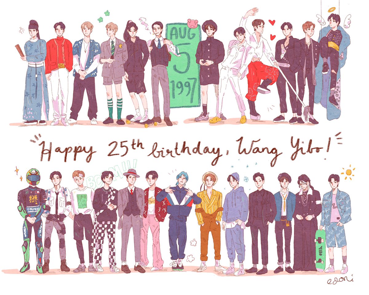 Happy year of 25! 🙌
#WangYibo25thBDay
#HappyYiboDay 
#王一博0805生日快乐
