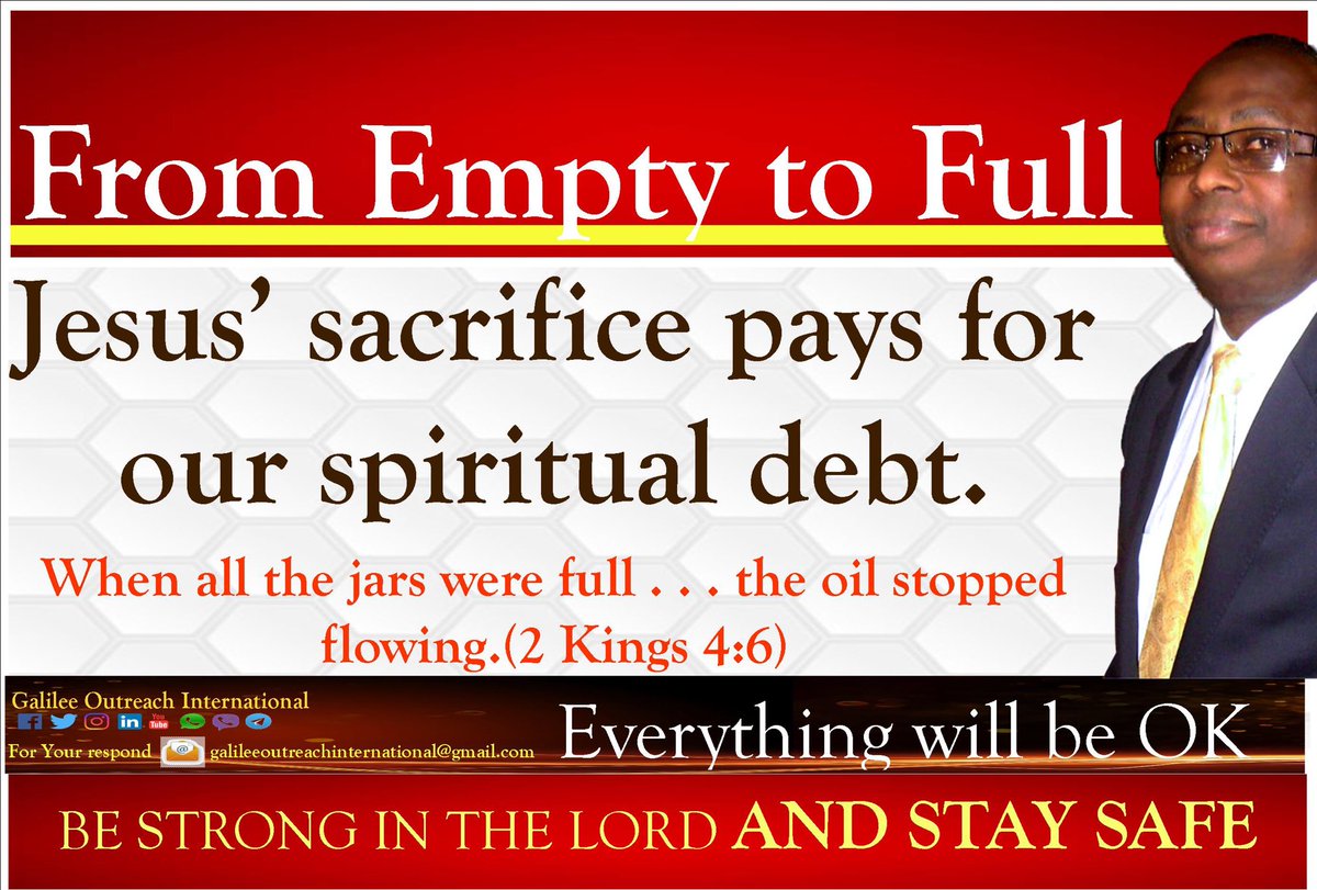 galileeoutreach's tweet image. From Empty to Full