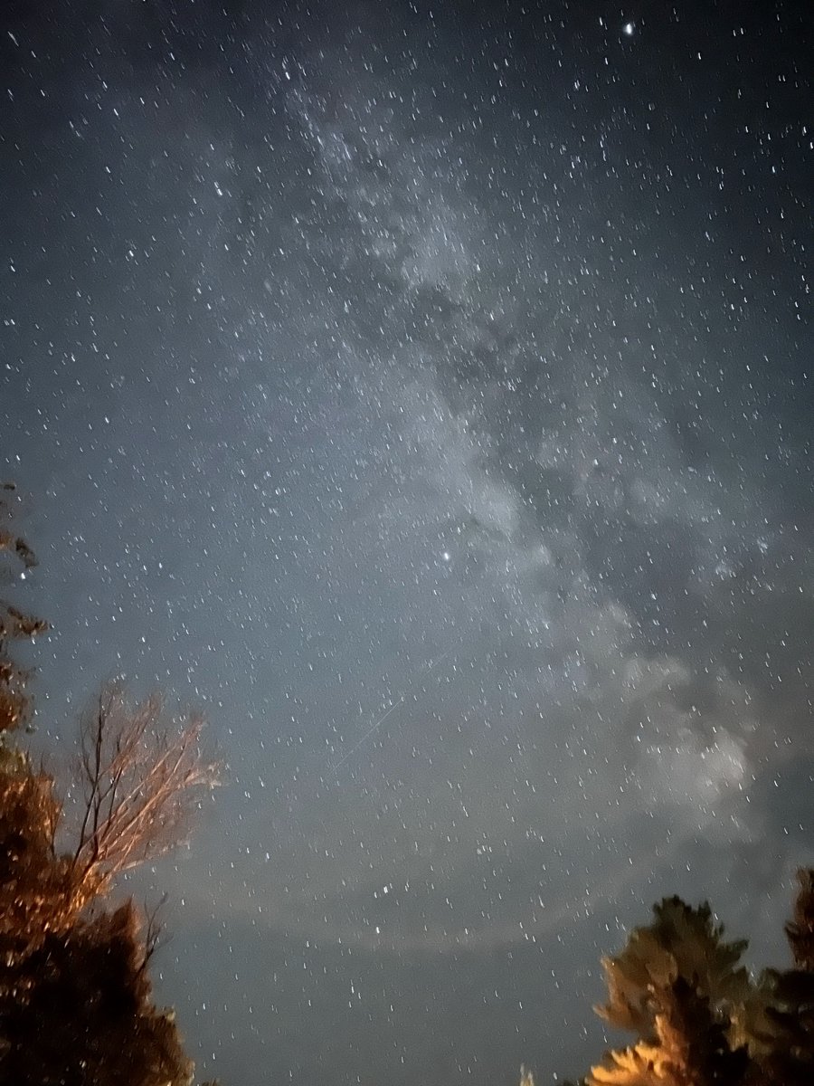 MadanGhatge's tweet photo. It was hard for me to not to notice the star-studded sky at the Waterville valley, NH. Something so uncommon with city life. My naïve attempt at capturing the milky way. @Gordonconf #GRC #iphone13promax #iphonephotography https://t.co/jZQwZ6cAHl