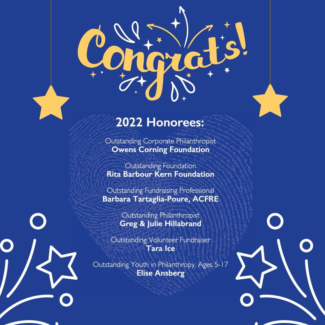 Justice4Sierah's tweet photo. The Association of Fundraising Professionals of Northwest Ohio (AFP NWO) will celebrate the National Philanthropy Day and we are so proud of our President, Tara Ice who will be honored as the Outstanding Volunteer Fundraiser🎉 https://t.co/hvXXNpiLuM