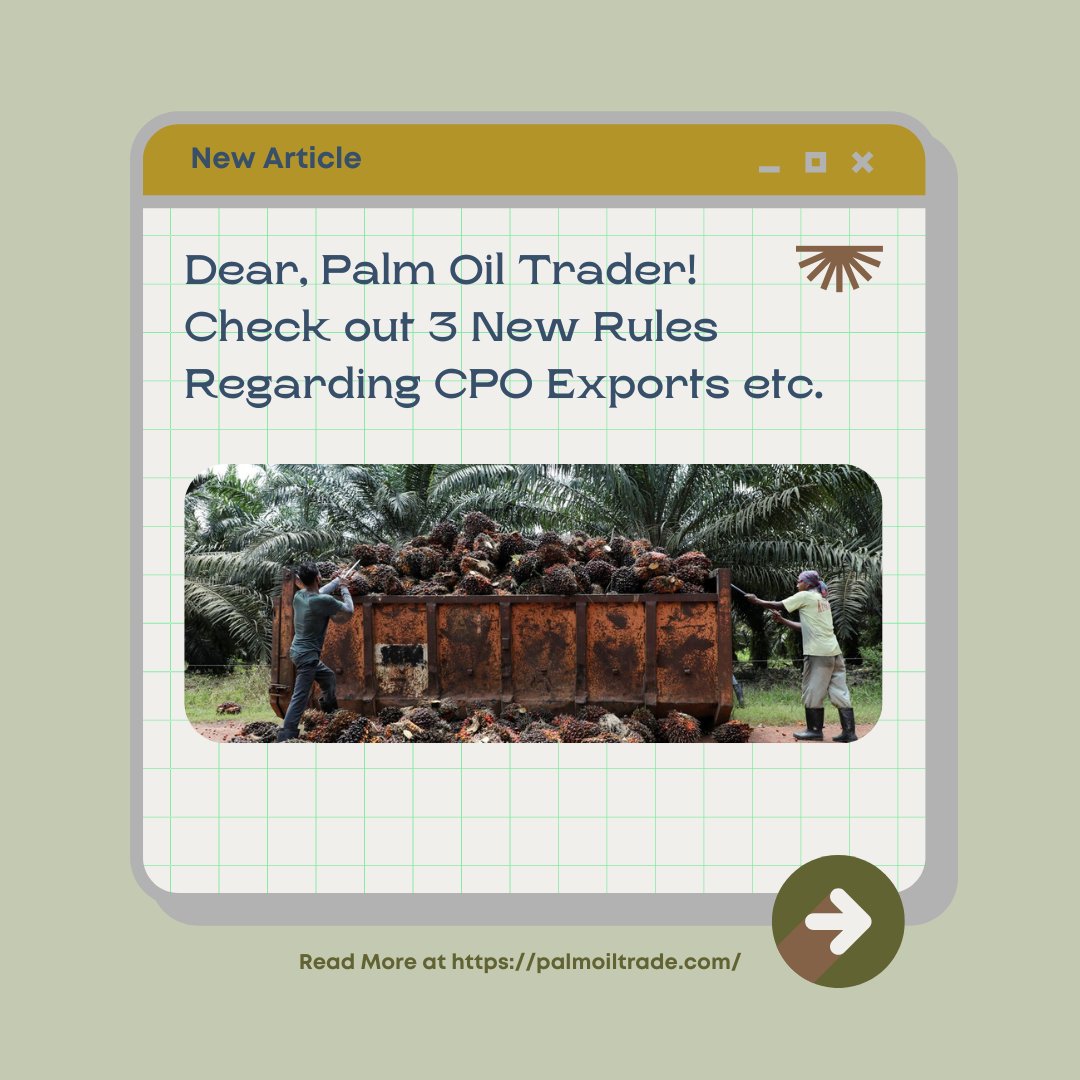 InPalmoiltrade's tweet photo. The Minister of Trade (Mendag) Zulkifli Hasan (Zulhas) and his subordinates set 2 new regulations related to the export of crude palm oil (CPO) and its derivatives. cont- https://t.co/22onQohZ2j