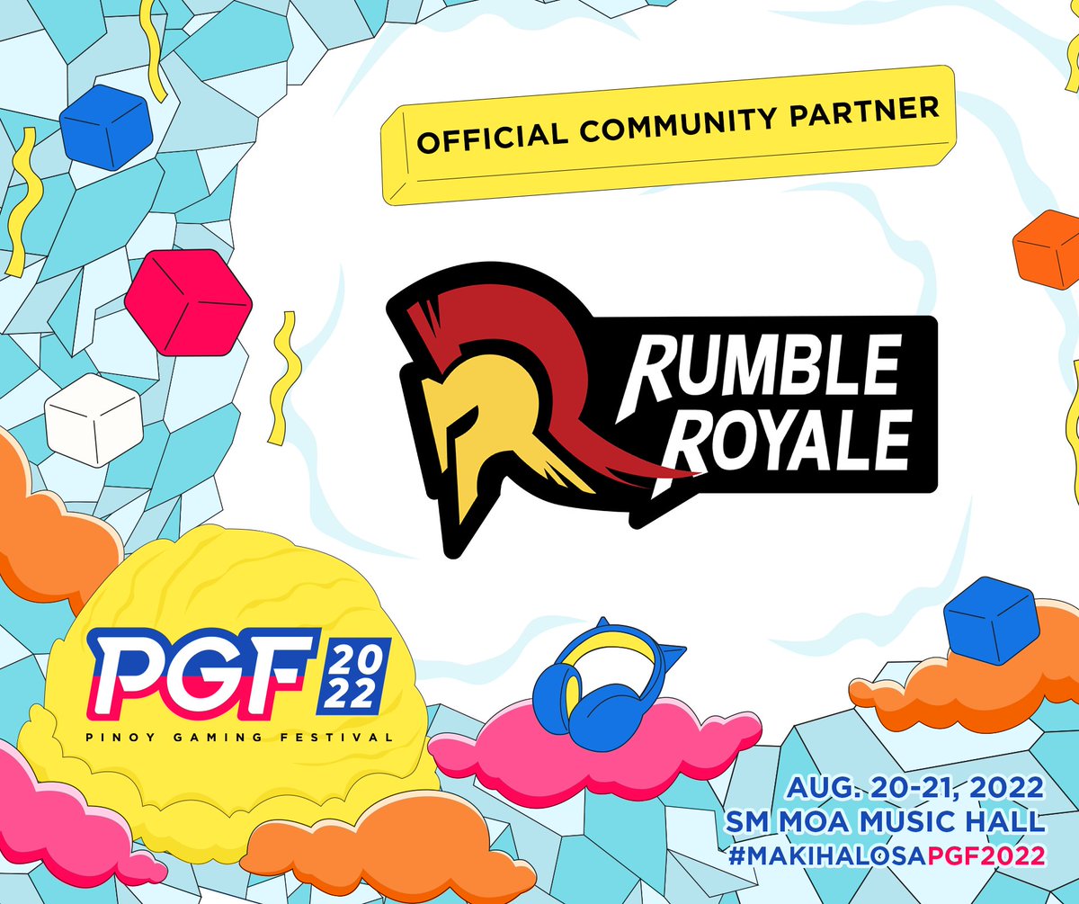 pgfsa's tweet photo. Dito rin ang mga favorite content creators mo! Meet, greet and interact with the squad from @rumbleroyaleph our official community partner for PGF 2022

Maki-chill kasama sila this coming Aug 20-21, 2022 at the Music Hall, SM Mall of Asia Official

#MakiHALOsaPGF2022 https://t.co/OXhSVlpP2v