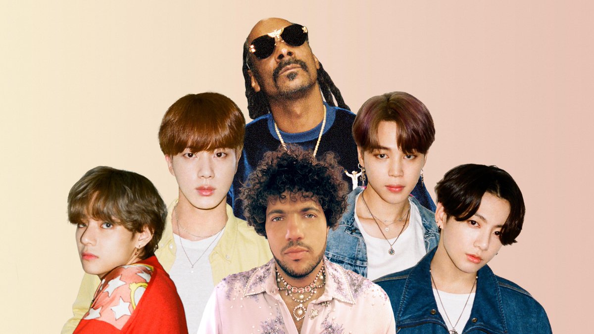 AppleMusic's tweet photo. #BTSARMY, it's time.

#BadDecisions by @ItsBennyBlanco x @bts_bighit x @SnoopDogg has arrived in #SpatialAudio with @Dolby Atmos.
https://t.co/u0lLobRViO https://t.co/aWy4mCiibs