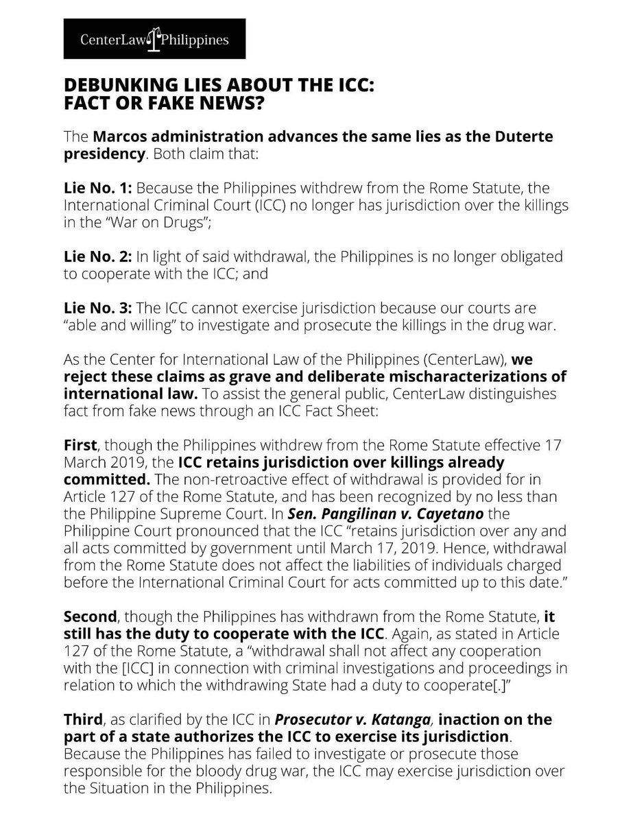 CenterLaw (Center for International Law) tweet media