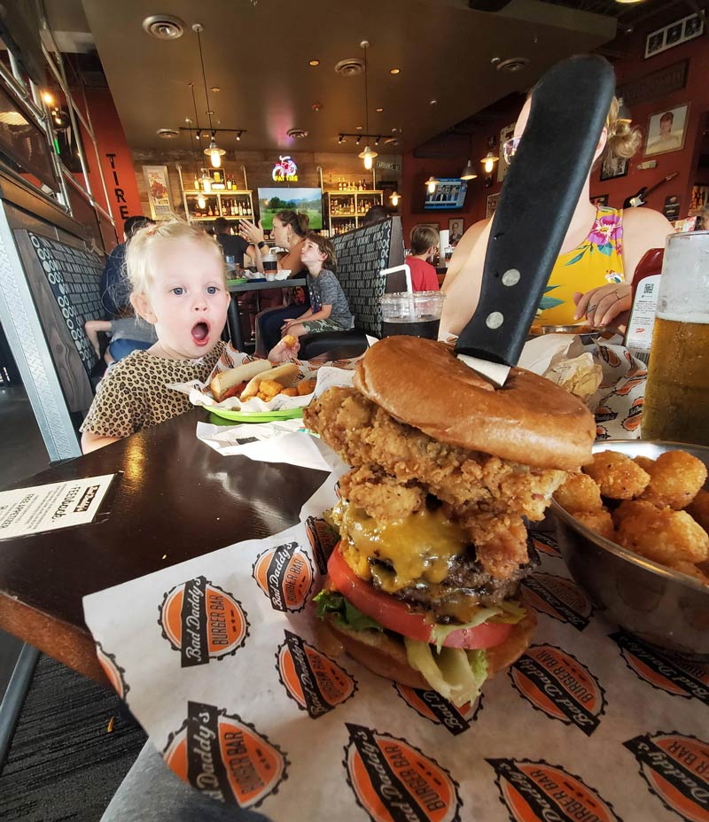 Bow that's a big old burger!