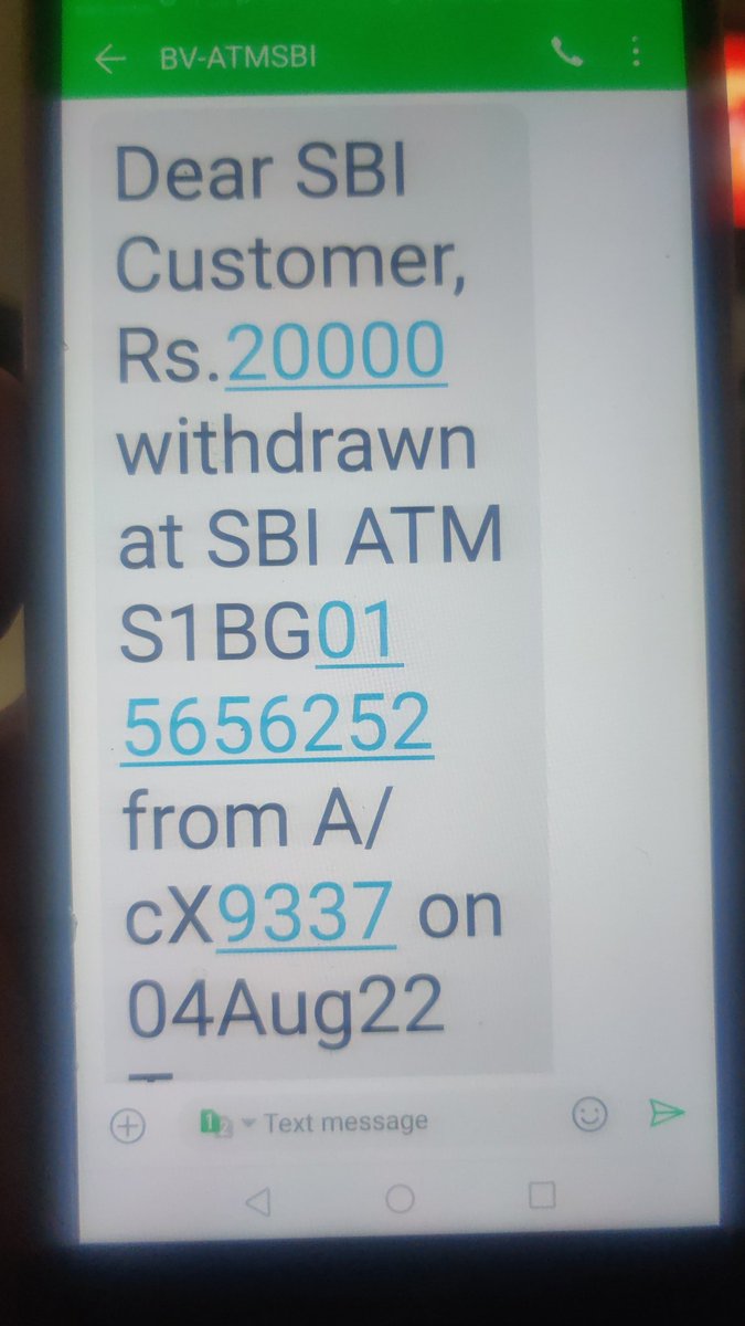lavishpatni07's tweet image. @TheOfficialSBI @SBICard_Connect Yesterday I went to withdraw money from your ATM but money got deducted from the bank but didn't receive cash.
Happened twice with my 2dc one from SBI another from @HDFC_Bank @HDFCBank_Cares
Hdfc Ref id - 221623007637
SBI ref id - 2569