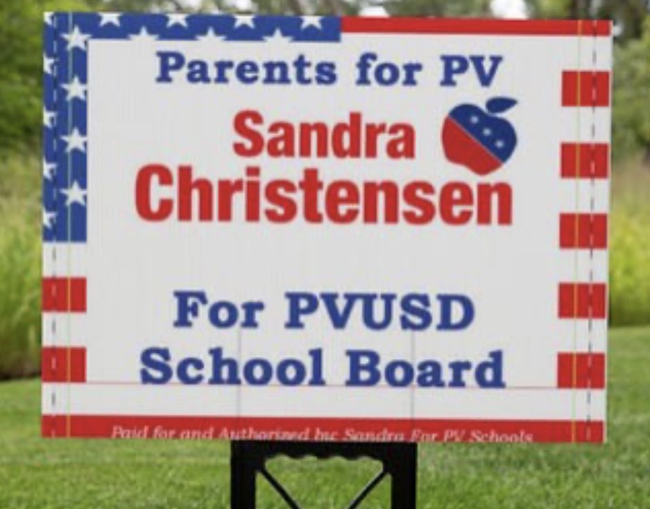SandraForAZ's tweet photo. Coming soon to a #pvusd yard near you! 🙌🏼🇺🇸🙌🏼 #studentsfirst #parentsforPV @Sandra4PVUSD https://t.co/R9hRVB3q0a