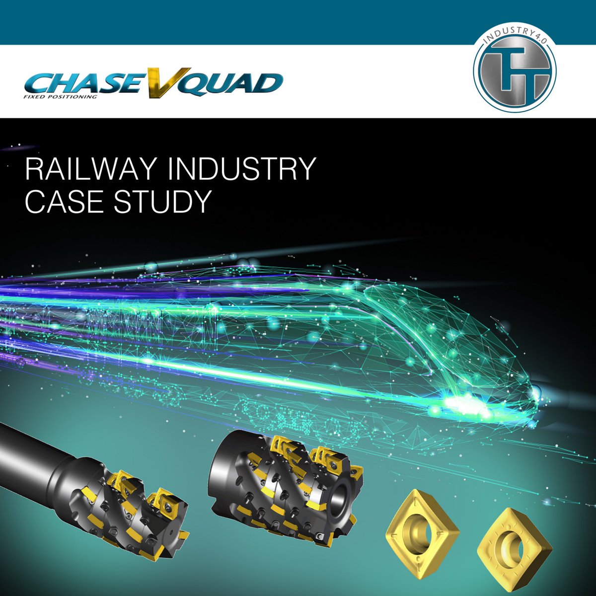 TaeguTecIndia's tweet photo. See how the milling magnificence of ChaseVQuad works in the Railway industry!

#Taegutec #Milling #Cutting #ToolingIndustry #Tooling #MachineTool #FaceMilling #millingtools #toollife #metalworking #advancedmanufacturing #highproductivity #extendedflutemilling #speedtofeed https://t.co/rG1PPW4bsL