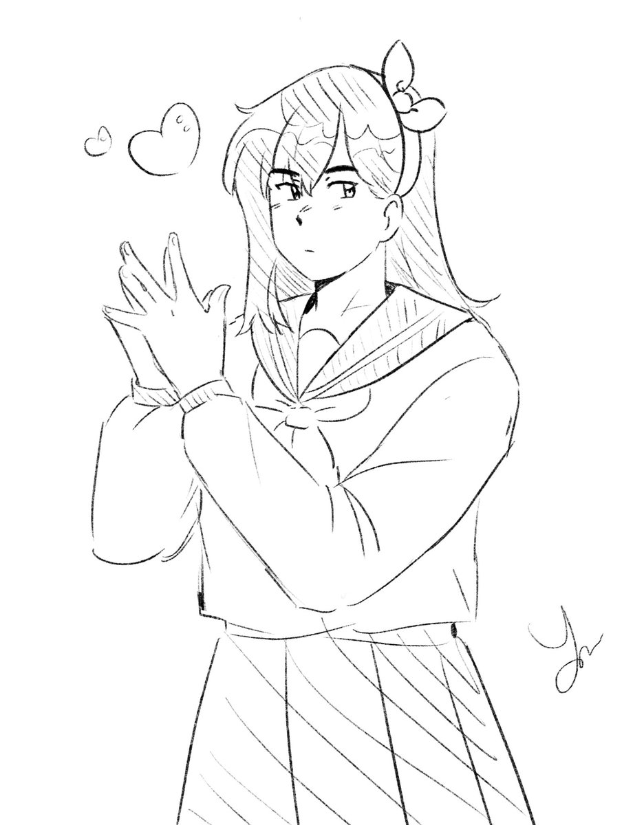 just a lil kasumi doodle cuz i'm still sick #oc 