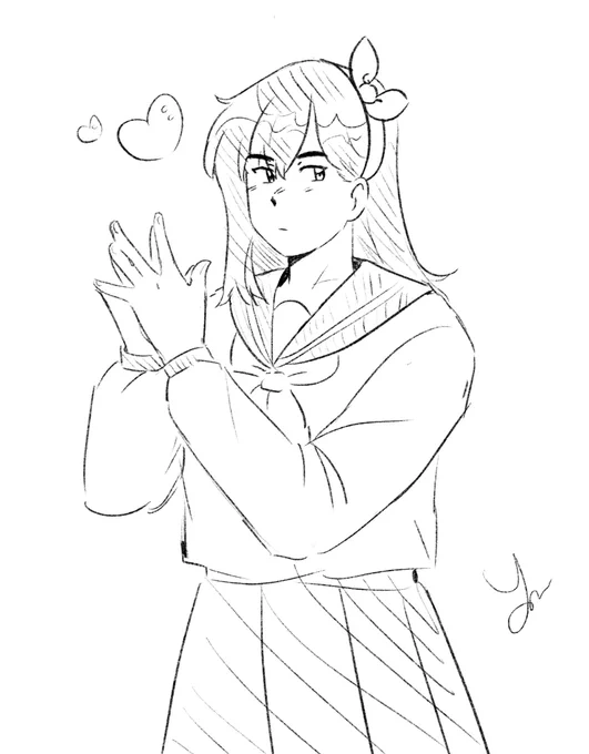 just a lil kasumi doodle cuz i'm still sick #oc 