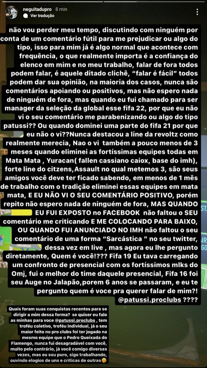 jesusDoPro's tweet photo. VOLTEI HUMANOS!!! ok. Imagina, não deve ter nenhuma relação @marcelo_patussi, hahahahahahaha. @negozika12 concordo muito na parte das críticas, poucos te elogiam mesmo e você tem bons feitos em campo. Porém os títulos mais importantes que você tem, são no banco de algum time bom. https://t.co/hBQWD3ZXio