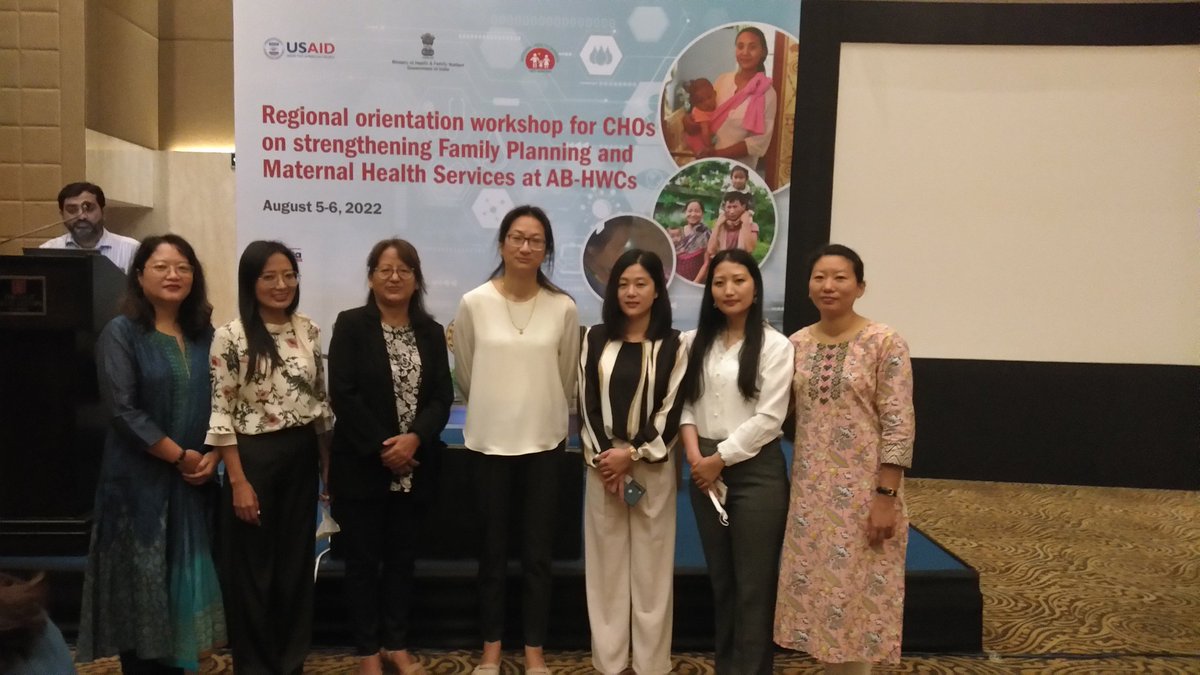 NNagaland's tweet photo. At the Regional orientation Workshop with Dr Mereninla (SPO, NHM &amp; NO-CPHC), Dr Khelito (NO-MH&amp;FP), 4 CHOs from Nagaland organized by @USAID_NISHTHA. @NagalandNhm @HealthNagaland @pairson4 https://t.co/XhpMuIg4oE