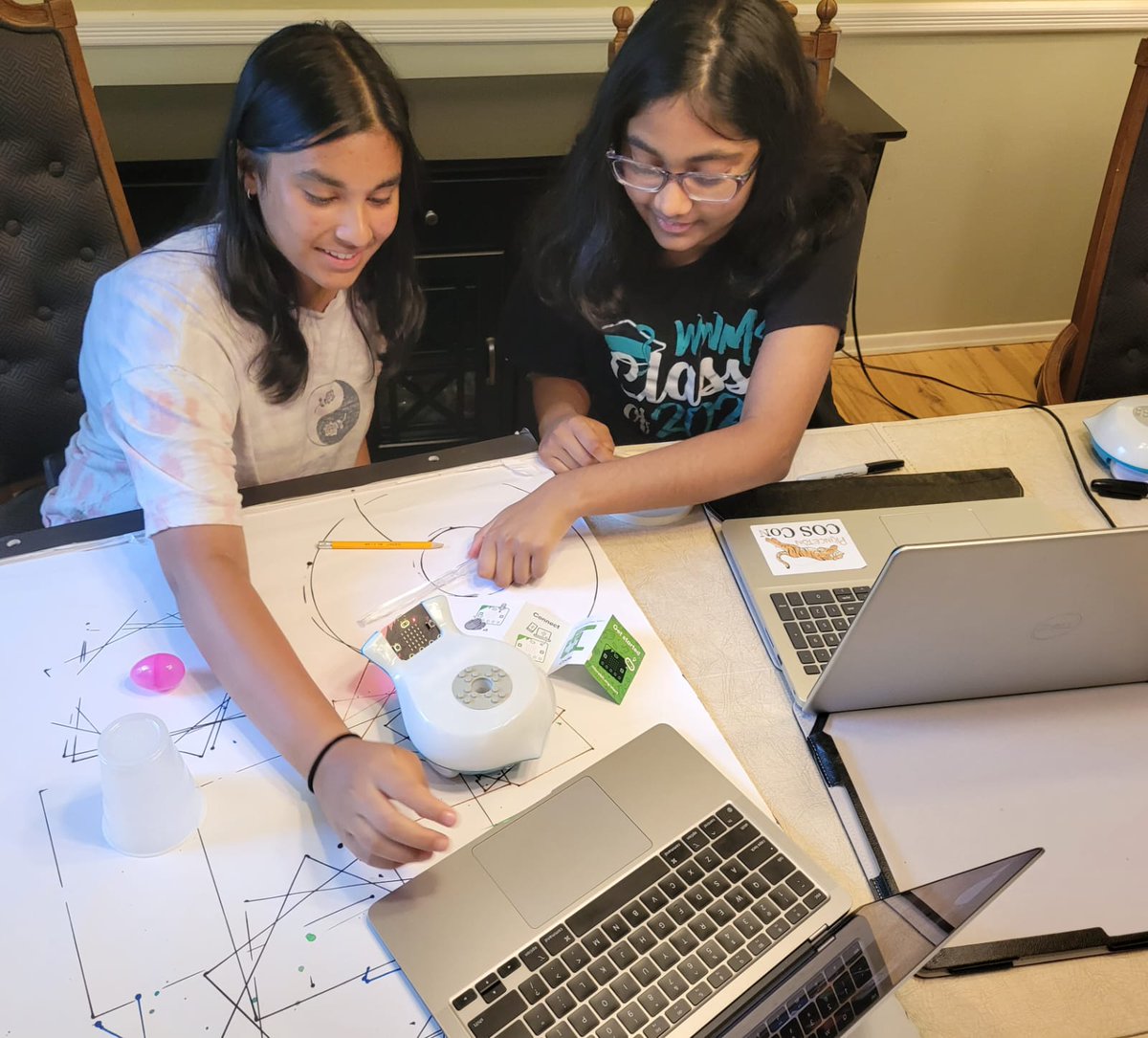 rrout_'s tweet photo. Getting ready for next week's Finch robotics workshop at @BGCA_Clubs . Thanks @birdbraintech for lending Finches to us! @WeMake4h #stemforall #girlsleadstem #stemnext https://t.co/aujTNUMY8l