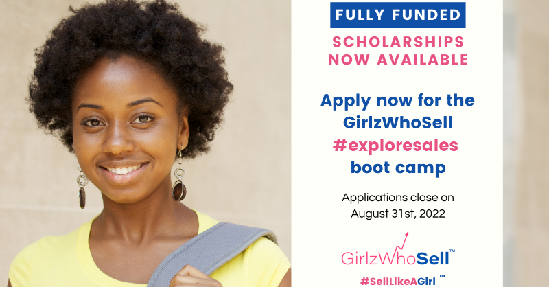 GirlzWhoSell's tweet photo. Exciting news!!! Applications are now open for GWS #exploresales boot camp. Start your career in B2B sales with a fully funded scholarship. Apply now! https://t.co/0VhULJo0V3