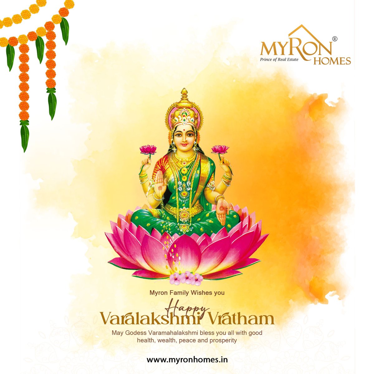 May Maa Lakshmi bring in more joy, prosperity, success, health, righteousness and divine energy into our lives. Dream higher, soar higher and achieve it all with MyRon Homes. 
.
.
.
#varalakshmivratham #pooja #goddess #lakshmidevi #myronhomes #myronhomesgroup #myronhomesinfra